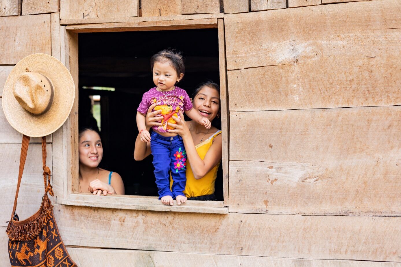 Kinder des Dorfs Tzalamtun