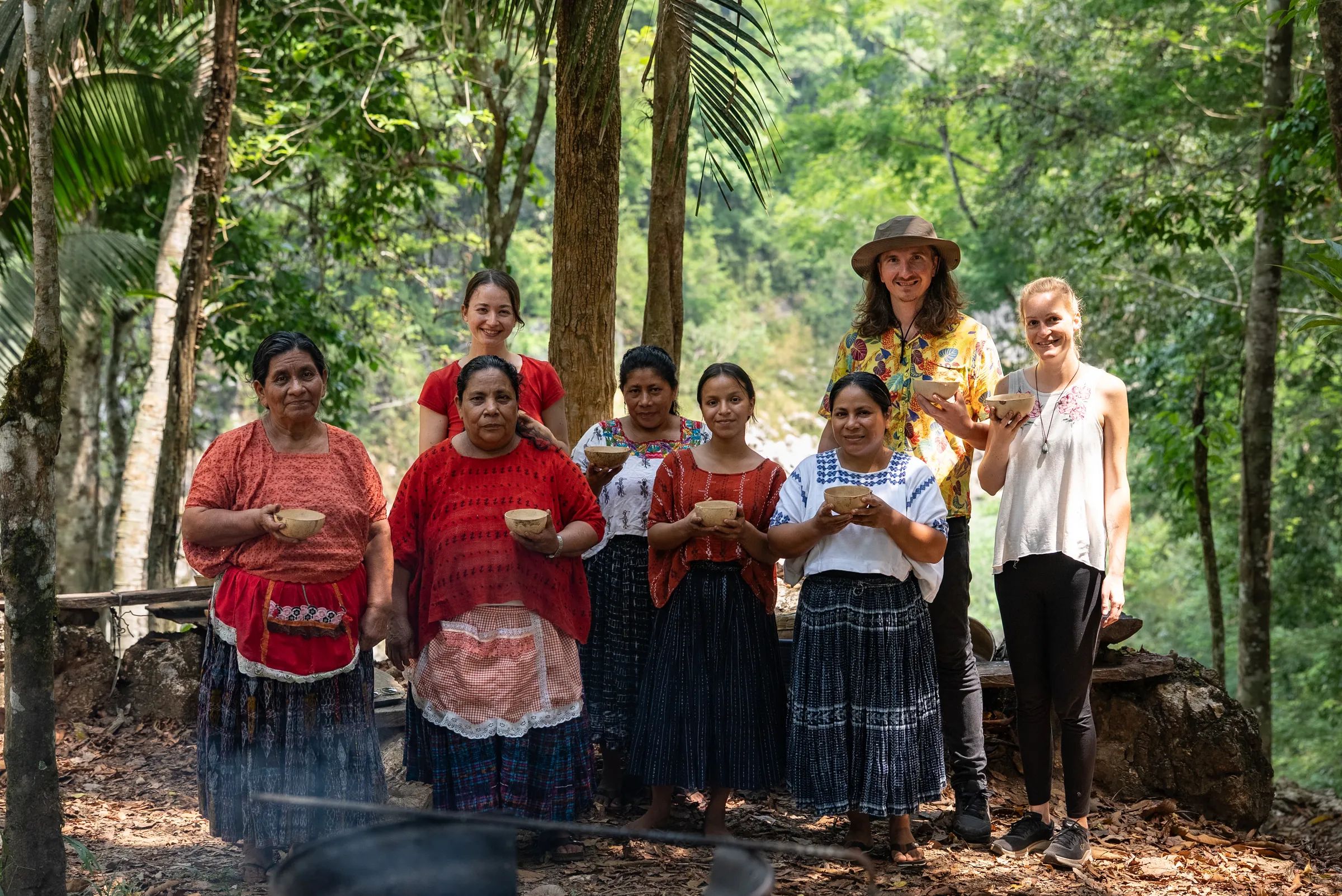 Kakaobauern auf einer Kakaochi-Plantage in Guatemala